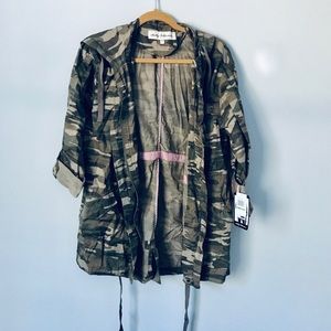 NWT Hooded Camo Jacket